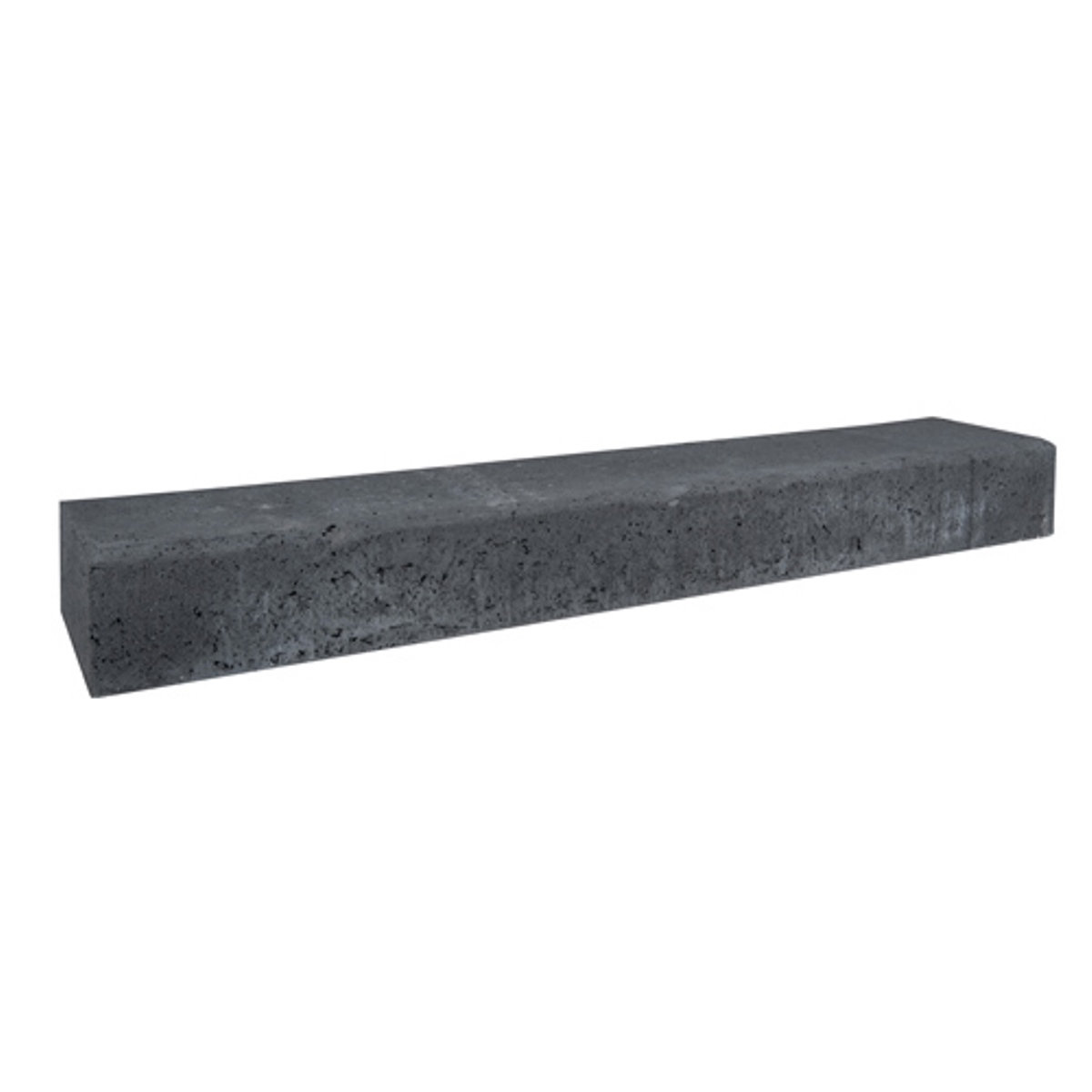 Retro betonbiels zwart 120x20x12 cm