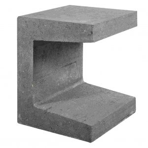 U-element 30x30x40 cm grijs