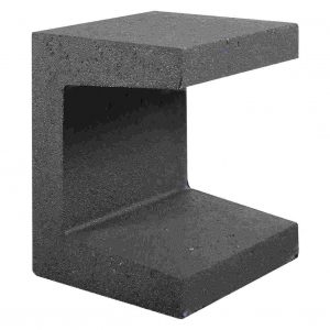 U-element 30x30x40 cm zwart